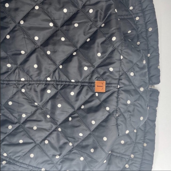 Cute Talbots Quilted Polka Dot Puffer Vest S - Picture 11 of 13